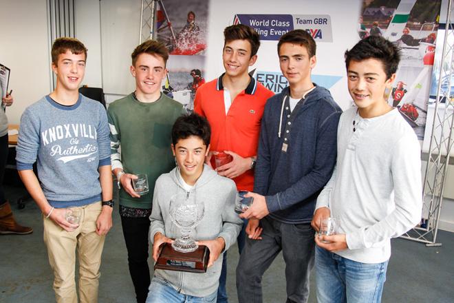 Team 420, Winners of the RYA Eric Twiname Youth and Junior Team Racing Championship 2014, Youth Class. ©  Paul Wyeth / RYA http://www.rya.org.uk